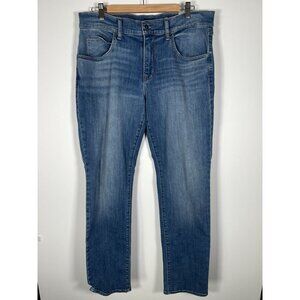 HUDSON Blake blue straight leg jeans stretch 34x31 comfy designer streetwear